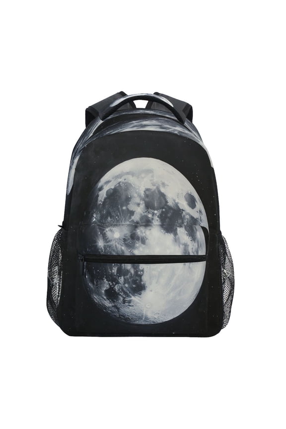Backpack 16x11.4x6.9 Inches Fashion Backpack Shopping Travel Outing Backpack Beautiful Big Moon