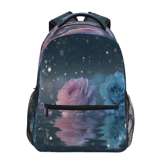 Backpack 16x11.4x6.9 Inches Fashion Backpack Shopping Travel Outing Backpack Beautiful Roses