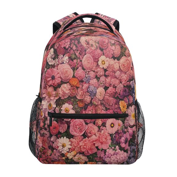 Backpack 16x11.4x6.9 Inches Fashion Backpack Shopping Travel Outing Backpack Beautiful Sea Of Flowers