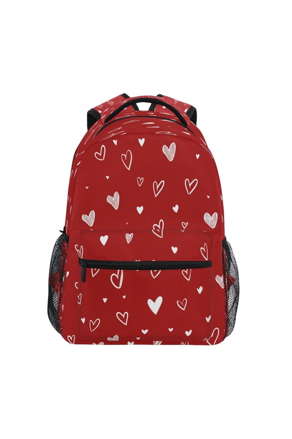 Backpack 16x11.4x6.9 Inches Fashion Backpack Shopping Travel Outing Backpack Beautiful Valentine's Day Heart
