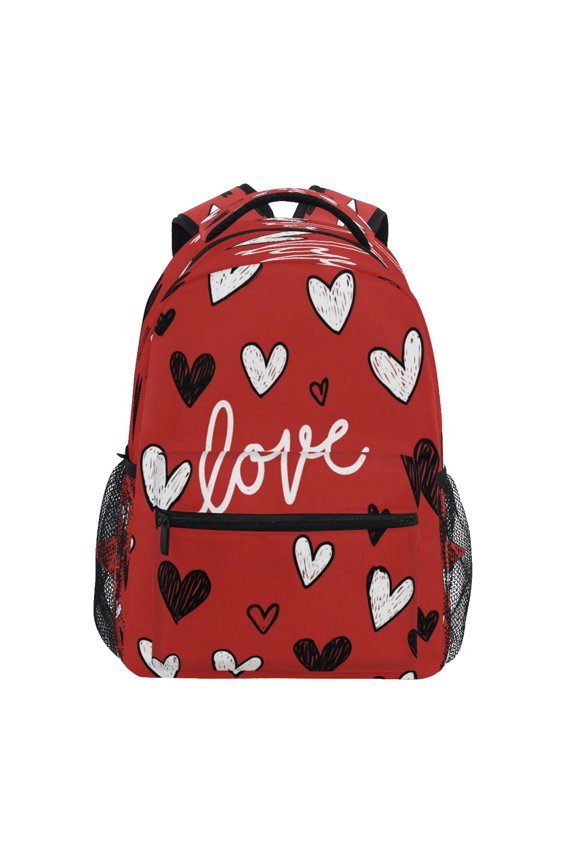 Backpack 16x11.4x6.9 Inches Fashion Backpack Shopping Travel Outing Backpack Beautiful Valentine's Day Love