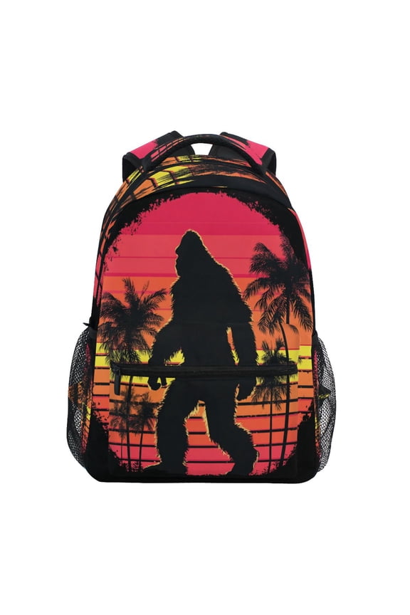 Backpack 16x11.4x6.9 Inches Fashion Backpack Shopping Travel Outing Backpack Bigfoot Pattern
