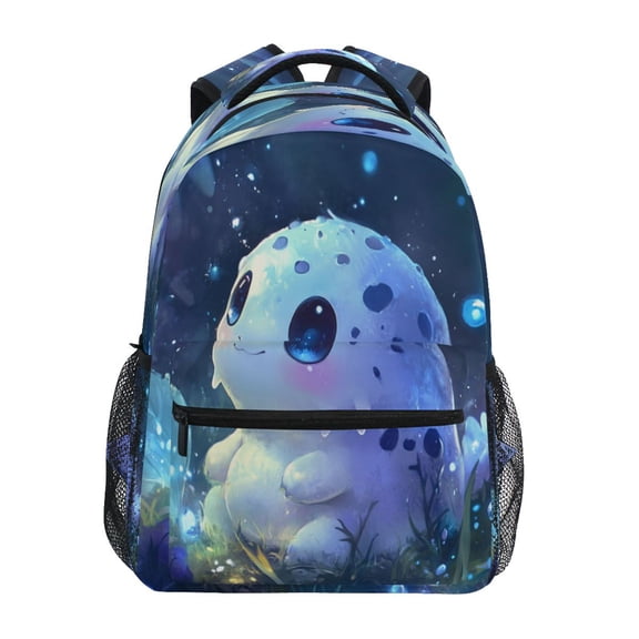 Backpack 16x11.4x6.9 Inches Fashion Backpack Shopping Travel Outing Backpack Blue Cartoon Monster