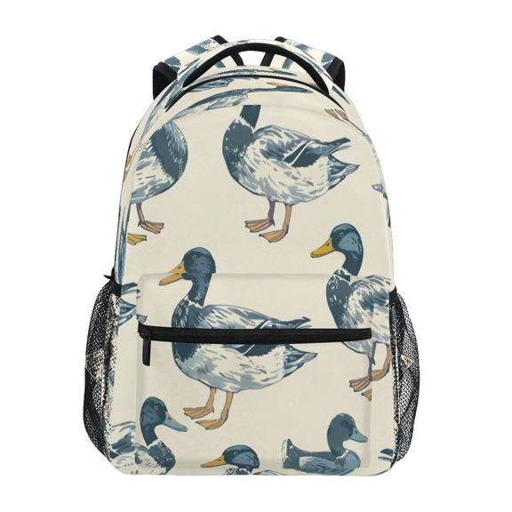 Backpack 16x11.4x6.9 Inches Fashion Backpack Shopping Travel Outing Backpack Blue Duck