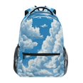 thumbnail image 1 of Backpack 16x11.4x6.9 Inches Fashion Backpack Shopping Travel Outing Backpack Blue Sky and White Clouds, 1 of 9