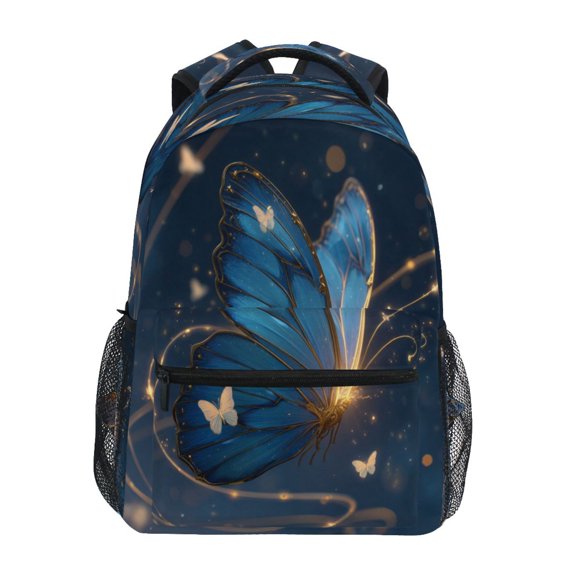 Backpack 16x11.4x6.9 Inches Fashion Backpack Shopping Travel Outing Backpack Butterflies Flutter
