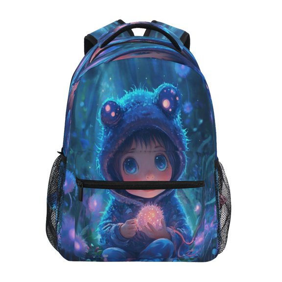 Backpack 16x11.4x6.9 Inches Fashion Backpack Shopping Travel Outing Backpack Cartoon Beautiful Bear