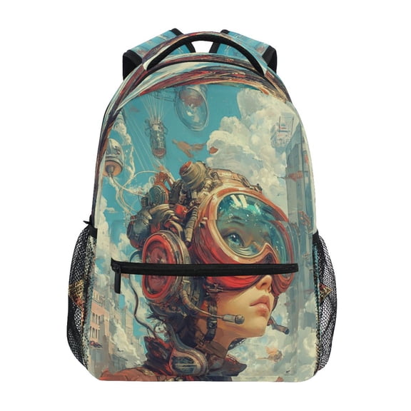 Backpack 16x11.4x6.9 Inches Fashion Backpack Shopping Travel Outing Backpack Cartoon Beautiful Beauty
