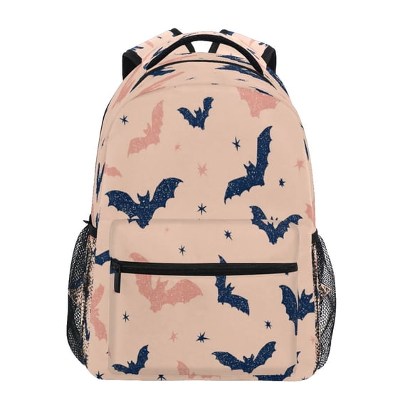 Backpack 16x11.4x6.9 Inches Fashion Backpack Shopping Travel Outing Backpack Cartoon Black Bats