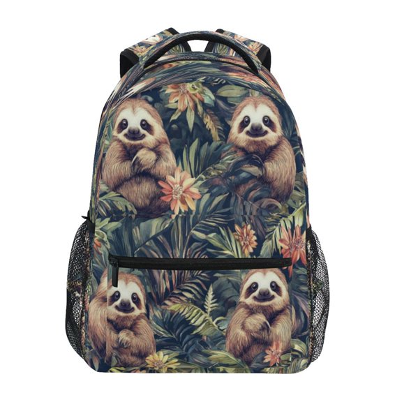 Backpack 16x11.4x6.9 Inches Fashion Backpack Shopping Travel Outing Backpack Cartoon Cute Sloth