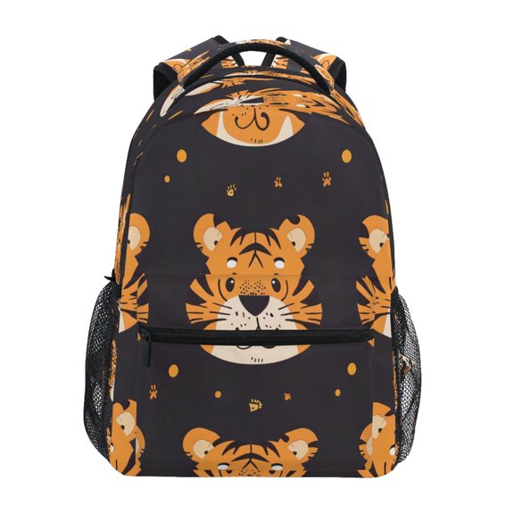 Backpack 16x11.4x6.9 Inches Fashion Backpack Shopping Travel Outing Backpack Cartoon Tiger