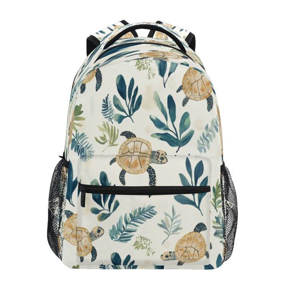 Backpack 16x11.4x6.9 Inches Fashion Backpack Shopping Travel Outing Backpack Cartoon Turtle