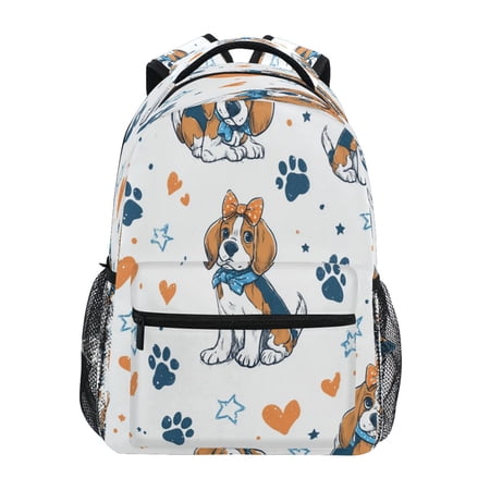 Backpack 16x11.4x6.9 Inches Fashion Backpack Shopping Travel Outing Backpack Charming Beagle