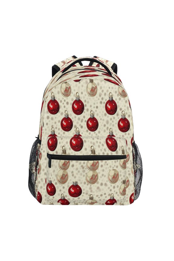 Backpack 16x11.4x6.9 Inches Fashion Backpack Shopping Travel Outing Backpack Christmas Cartoon Ball Picture