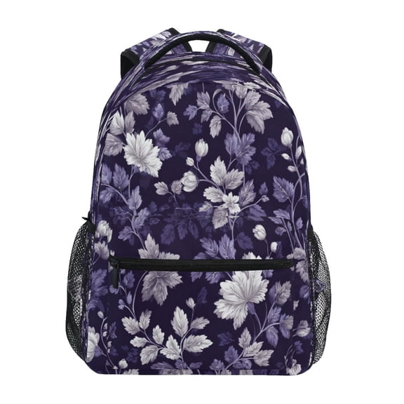 Backpack 16x11.4x6.9 Inches Fashion Backpack Shopping Travel Outing Backpack Colorful Vector Floral Art