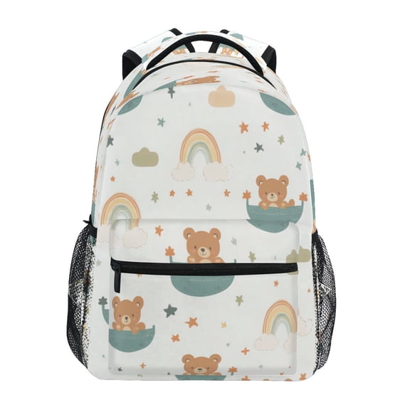 Backpack 16x11.4x6.9 Inches Fashion Backpack Shopping Travel Outing Backpack Cool Cartoon Bear