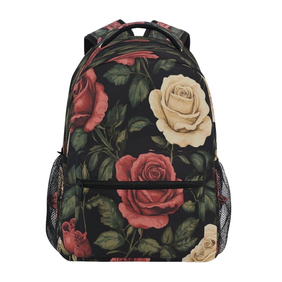 Backpack 16x11.4x6.9 Inches Fashion Backpack Shopping Travel Outing Backpack Cool Rose