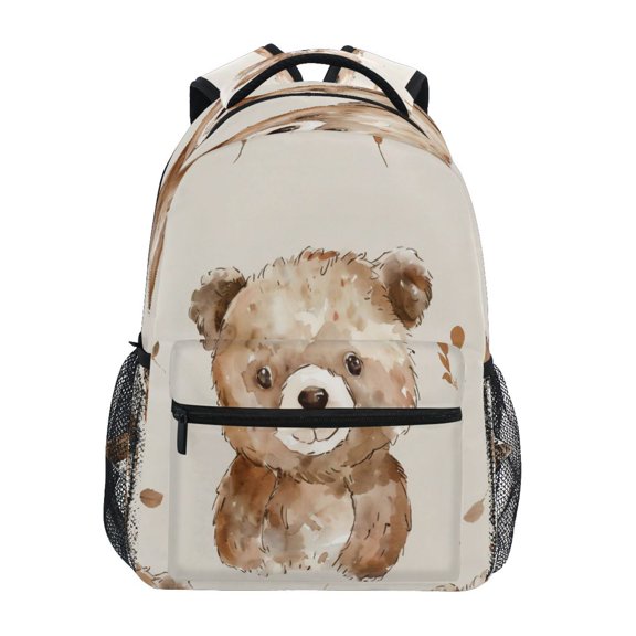 Backpack 16x11.4x6.9 Inches Fashion Backpack Shopping Travel Outing Backpack Cute Bear