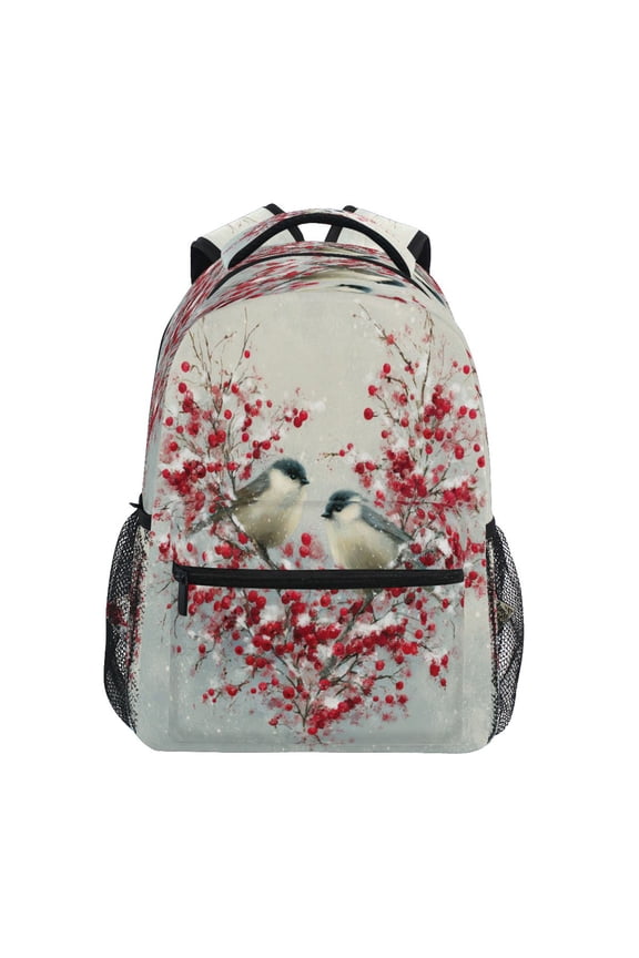 Backpack 16x11.4x6.9 Inches Fashion Backpack Shopping Travel Outing Backpack Cute Couple Birds
