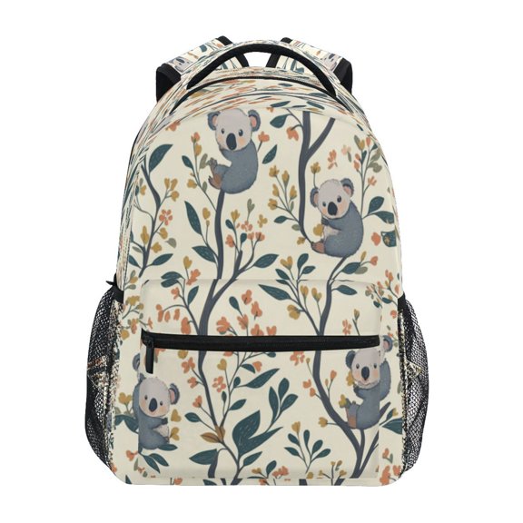 Backpack 16x11.4x6.9 Inches Fashion Backpack Shopping Travel Outing Backpack Cute Koala Seamless