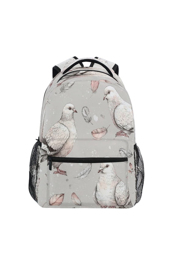 Backpack 16x11.4x6.9 Inches Fashion Backpack Shopping Travel Outing Backpack Cute Pigeon
