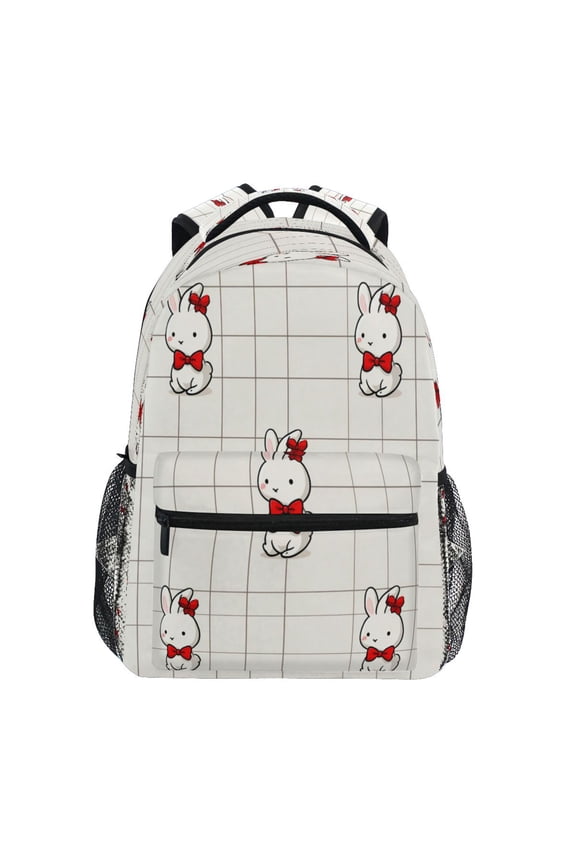 Backpack 16x11.4x6.9 Inches Fashion Backpack Shopping Travel Outing Backpack Cute Rabbit Picture