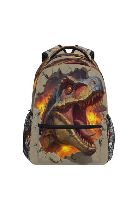 Backpack 16x11.4x6.9 Inches Fashion Backpack Shopping Travel Outing Backpack Dinosaur Icon Design
