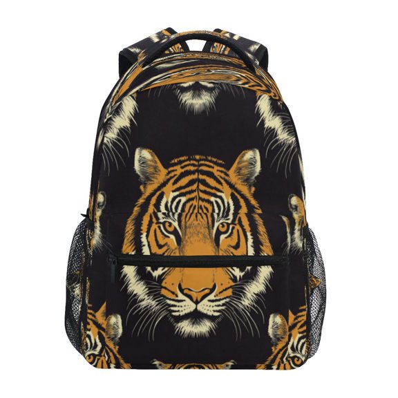 Backpack 16x11.4x6.9 Inches Fashion Backpack Shopping Travel Outing Backpack Fierce Tiger Pattern