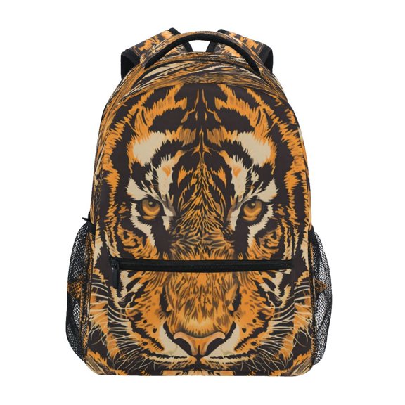 Backpack 16x11.4x6.9 Inches Fashion Backpack Shopping Travel Outing Backpack Fierce Tiger