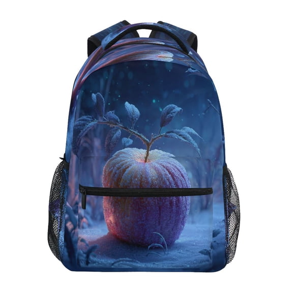 Backpack 16x11.4x6.9 Inches Fashion Backpack Shopping Travel Outing Backpack Frozen Apple
