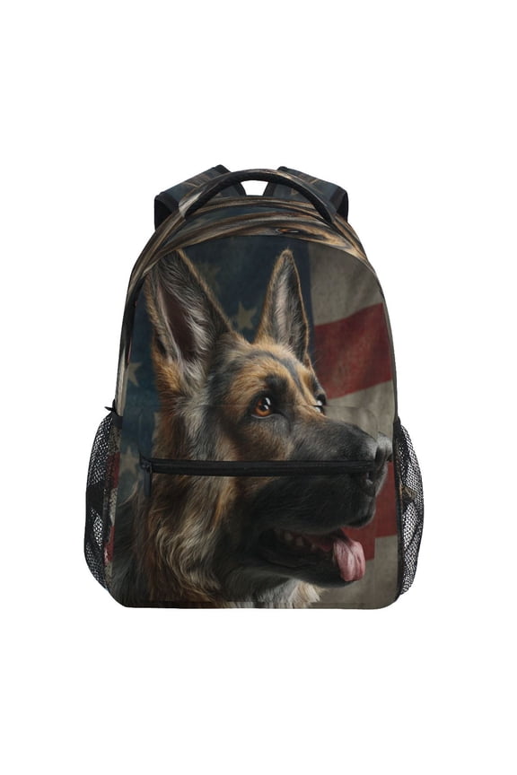 Backpack 16x11.4x6.9 Inches Fashion Backpack Shopping Travel Outing Backpack German Shepherd Photo