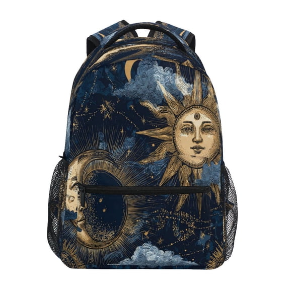 Backpack 16x11.4x6.9 Inches Fashion Backpack Shopping Travel Outing Backpack Golden Sun