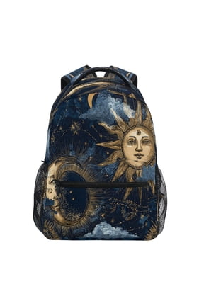 Backpack 16x11.4x6.9 Inches Fashion Backpack Shopping Travel Outing Backpack Golden Sun