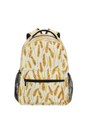 Backpack 16x11.4x6.9 Inches Fashion Backpack Shopping Travel Outing Backpack Golden Wheat