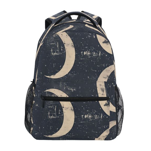 Backpack 16x11.4x6.9 Inches Fashion Backpack Shopping Travel Outing Backpack Gray Moon