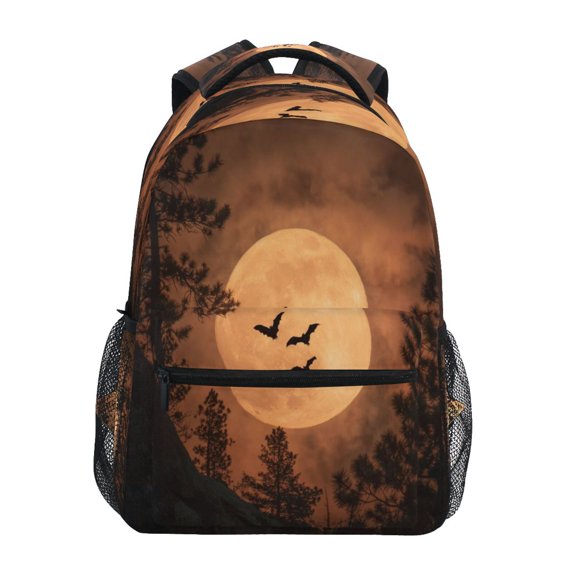 Backpack 16x11.4x6.9 Inches Fashion Backpack Shopping Travel Outing Backpack Halloween Bat
