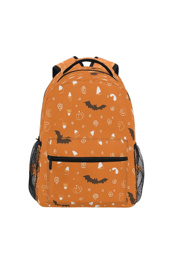 Backpack 16x11.4x6.9 Inches Fashion Backpack Shopping Travel Outing Backpack Halloween Bats