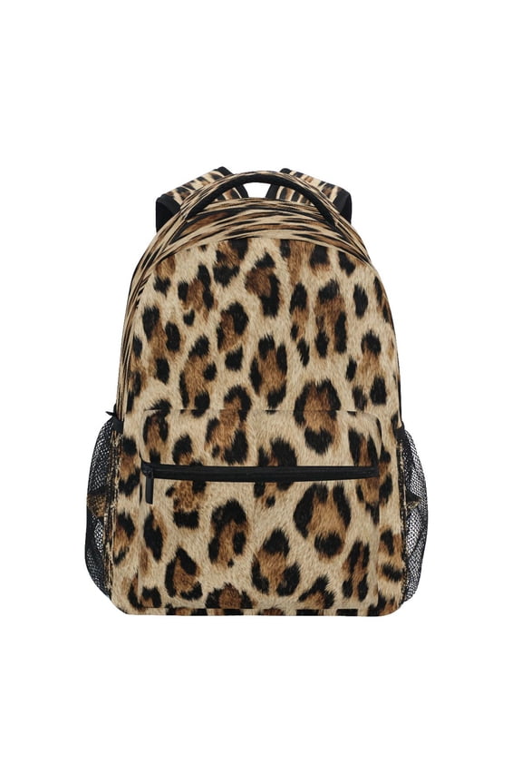 Backpack 16x11.4x6.9 Inches Fashion Backpack Shopping Travel Outing Backpack Leopard Pattern