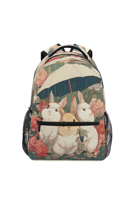 Backpack 16x11.4x6.9 Inches Fashion Backpack Shopping Travel Outing Backpack Little Rabbits