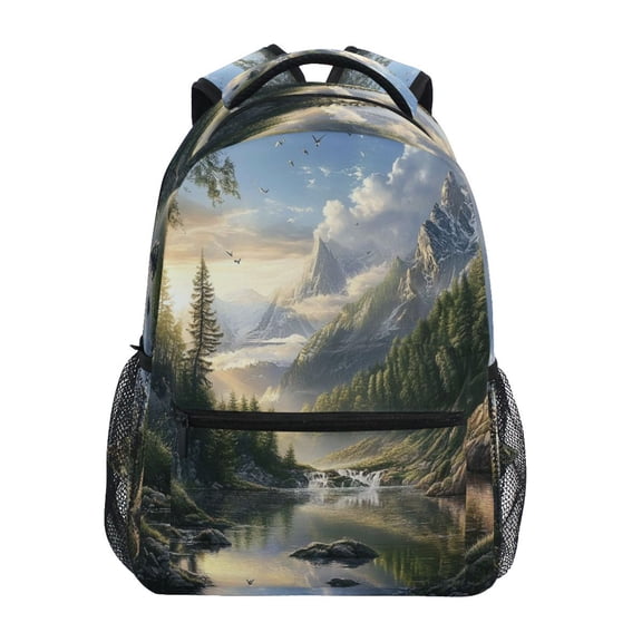 Backpack 16x11.4x6.9 Inches Fashion Backpack Shopping Travel Outing Backpack Mountain River