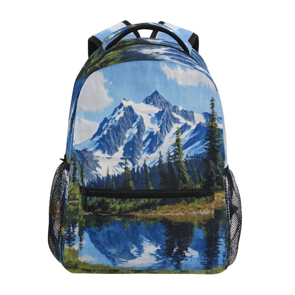 Backpack 16x11.4x6.9 Inches Fashion Backpack Shopping Travel Outing Backpack Mountain Snow View
