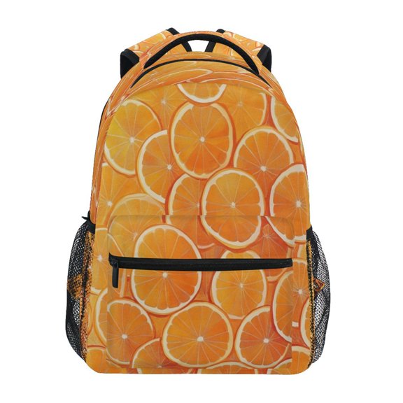 Backpack 16x11.4x6.9 Inches Fashion Backpack Shopping Travel Outing Backpack Orange Sliced Orange