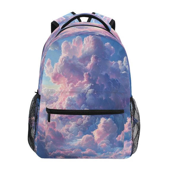 Backpack 16x11.4x6.9 Inches Fashion Backpack Shopping Travel Outing Backpack Pink Sky