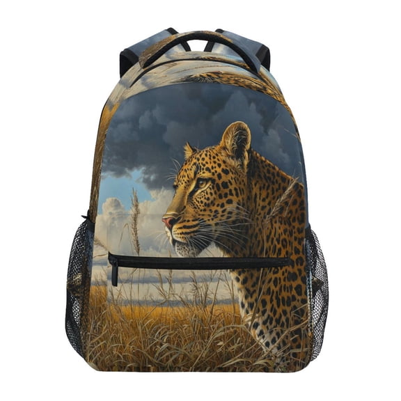 Backpack 16x11.4x6.9 Inches Fashion Backpack Shopping Travel Outing Backpack Prairie Cartoon Jaguar