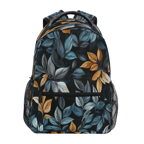 Backpack 16x11.4x6.9 Inches Fashion Backpack Shopping Travel Outing Backpack Pretty Green Leaves