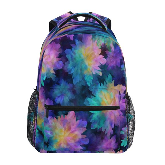 Backpack 16x11.4x6.9 Inches Fashion Backpack Shopping Travel Outing Backpack Purple Tie-dye