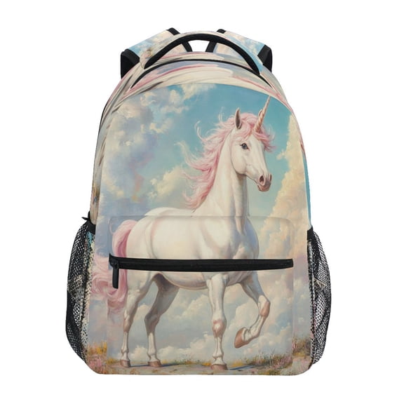 Backpack 16x11.4x6.9 Inches Fashion Backpack Shopping Travel Outing Backpack Running Unicorn