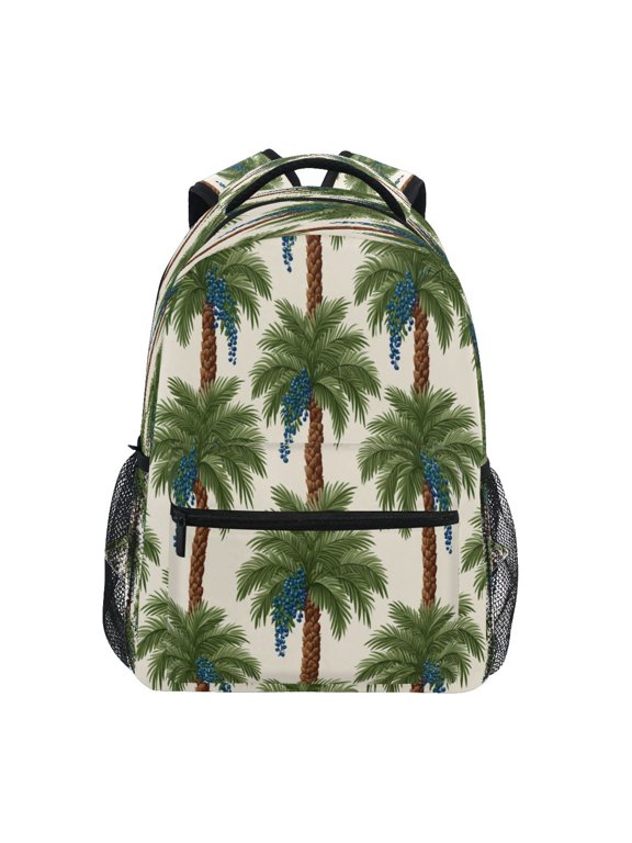 Backpack 16x11.4x6.9 Inches Fashion Backpack Shopping Travel Outing Backpack Stylized Palm Canopy