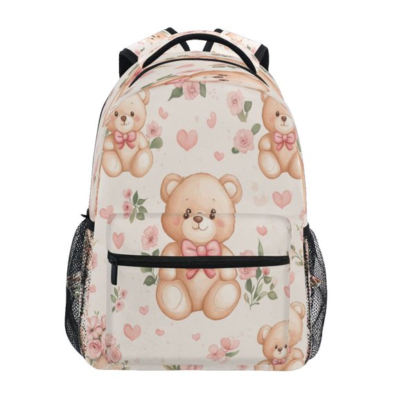 Backpack 16x11.4x6.9 Inches Fashion Backpack Shopping Travel Outing Backpack Super Cute Bear