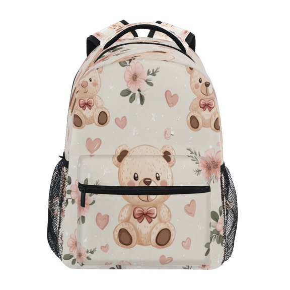 Backpack 16x11.4x6.9 Inches Fashion Backpack Shopping Travel Outing Backpack Super Cute Cartoon Bear